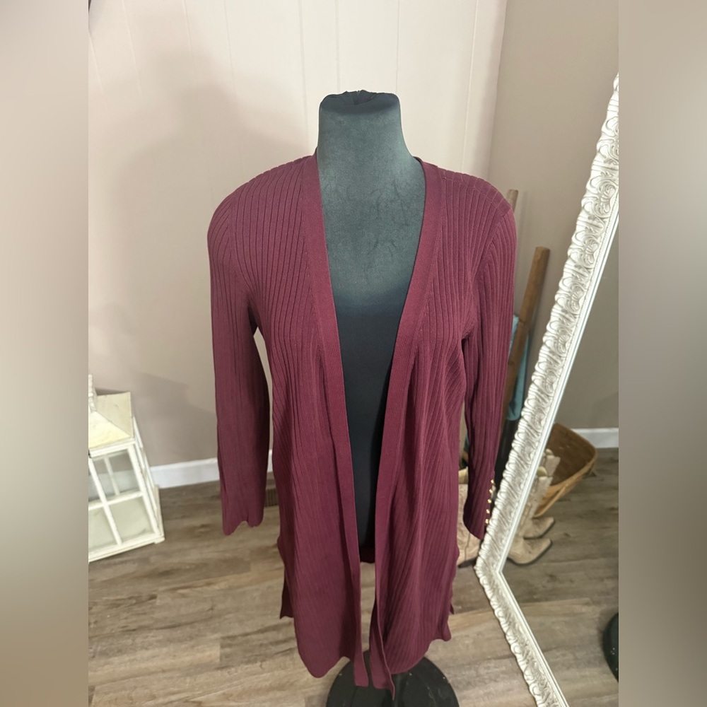 Talbots • Ribbed Longline Duster Cardigan - Picture 2 of 6
